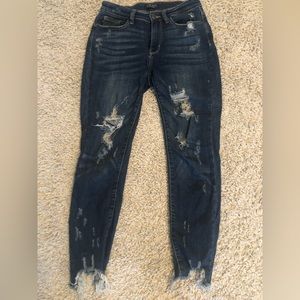 Judy Blue Distressed Denim.